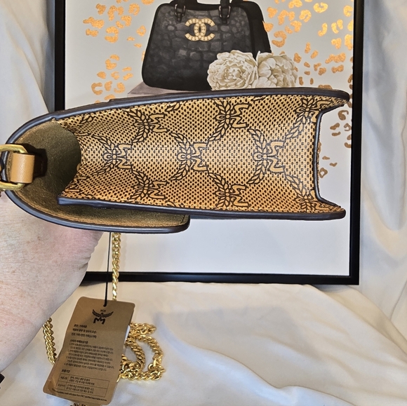 MCM Black and Tan Crossbody Bag. NWT - Picture 11 of 15